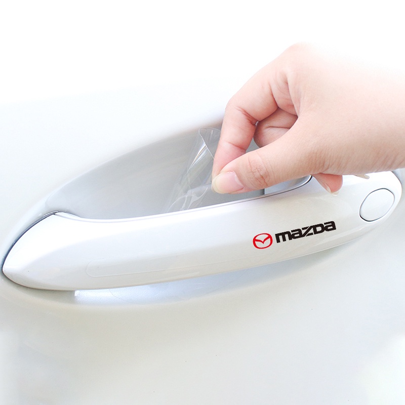 Bộ 4 Miếng Dán Tay Nắm Cửa Xe Hơi Mazda 2 3 6 CX4 CX3 CX5 Atenza Axela