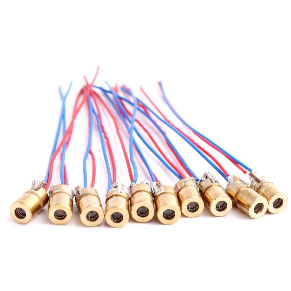 Đèn Laze tia sáng đỏ 3V/5V 650nm Đầu phát tia Laser 5mw