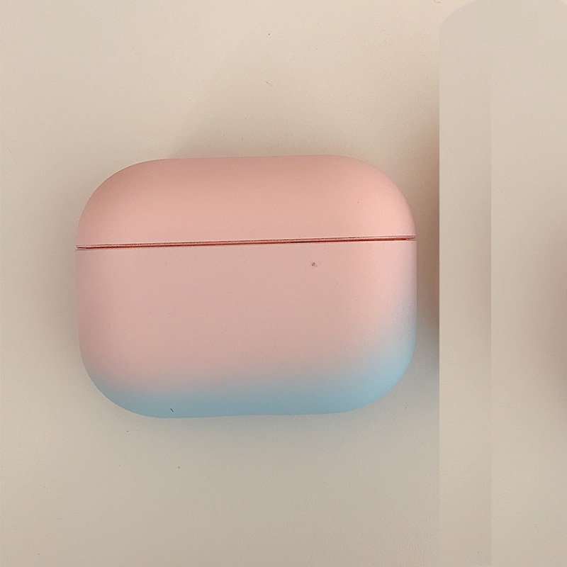 Vỏ bảo vệ hộp sạc tai nghe PC cứng màu kẹo gradient nhiều màu sắc dễ thương cho Apple AirPods Pro 3 Air Pods 2 1 3