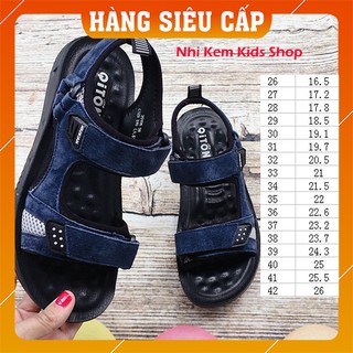 ( FREESHIP _ HÀNG SIÊU CÂP ) Hàng Quảng Châu cao cấp, Full size , Full Box. Sandan bé trai quai  jean cực sành điệu.