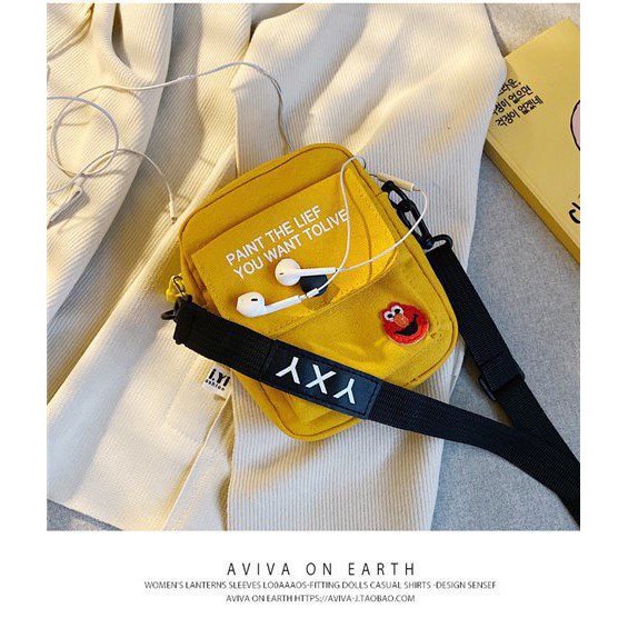 Túi đeo chéo tiện dụng 2 ngăn năng động xinh xắn