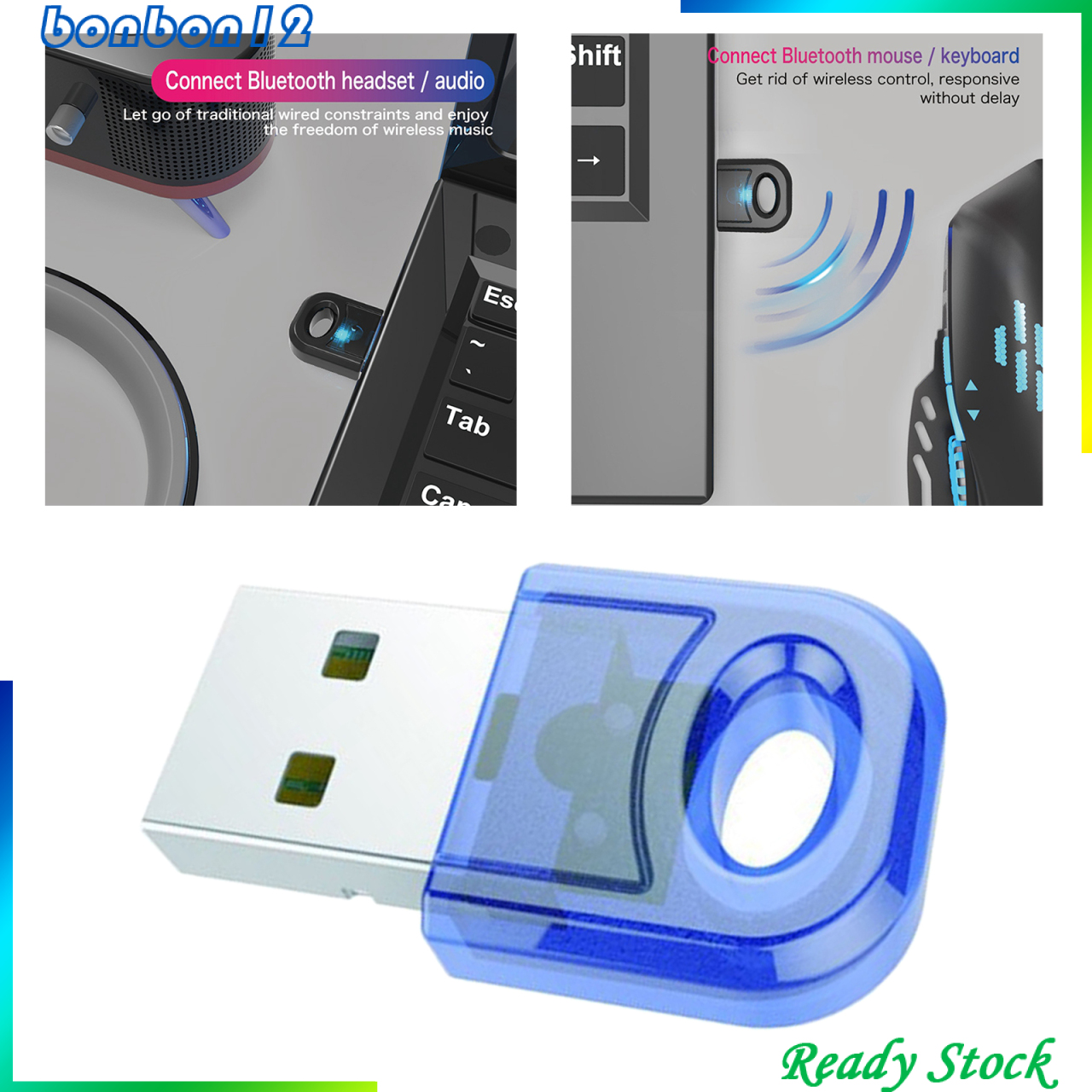 Usb Bluetooth 5.0 Dongle Cho Windows 7 8 10 Pc Laptop | BigBuy360 - bigbuy360.vn