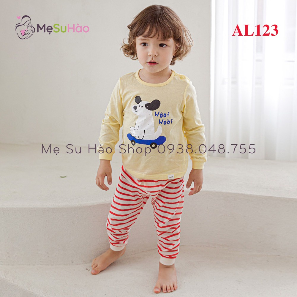 Bộ dài tay mẫu Cún Áo Vàng hãng Cordii mã AL123 rất dễ thương