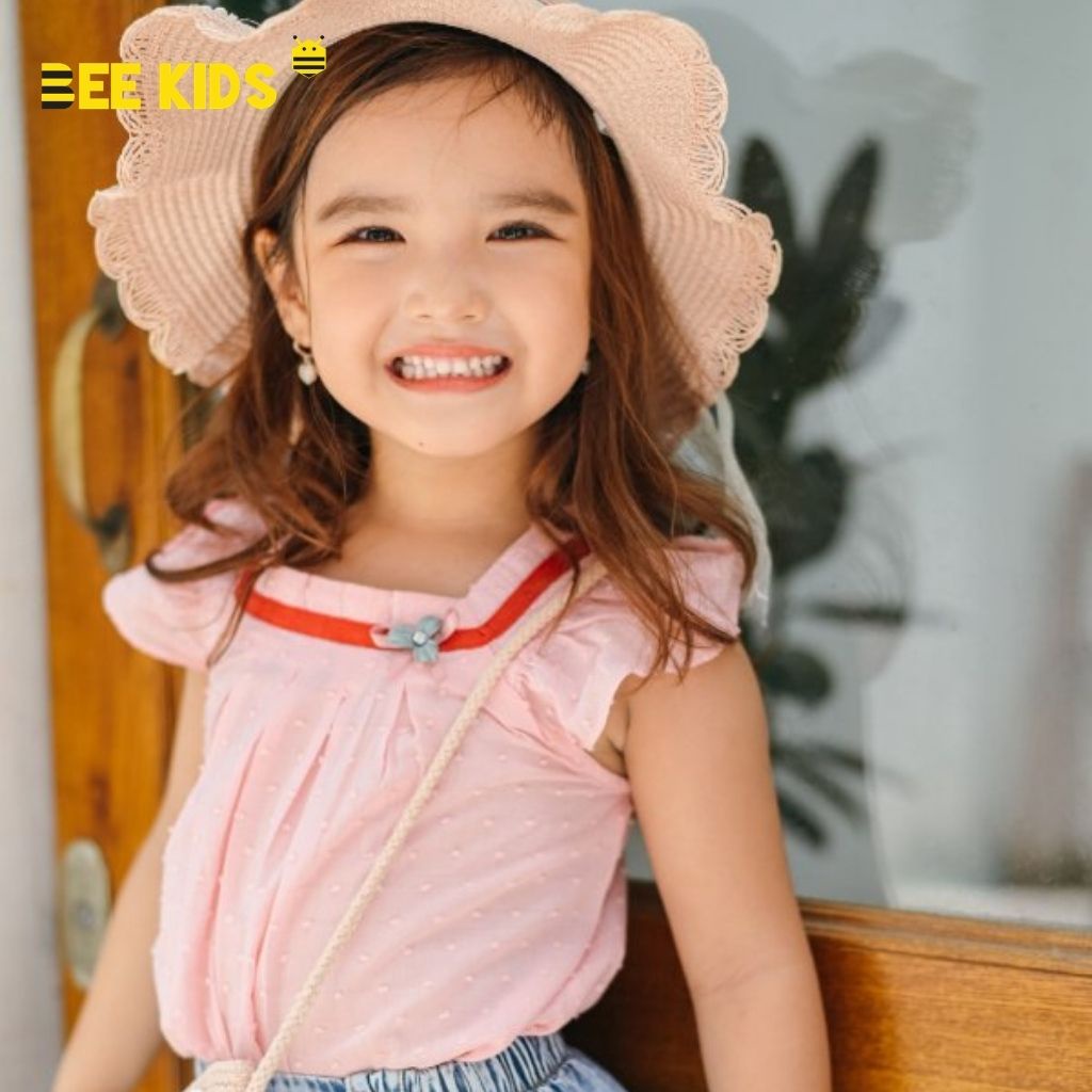 Áo Cánh Tiên Bé Gái Bee Kids tay ngắn chất cotton thô dễ thương cho bé gái (2-6 Tuổi) - 1AC01262SA