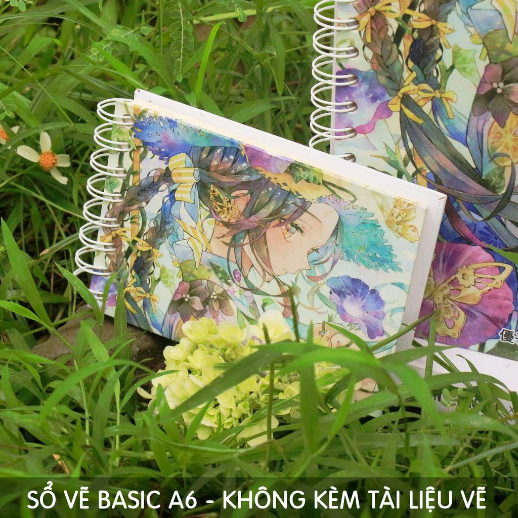 Sổ Phác Thảo A6 - Không Kèm Tutorial - Sketchbook - Ong Mặt Bự