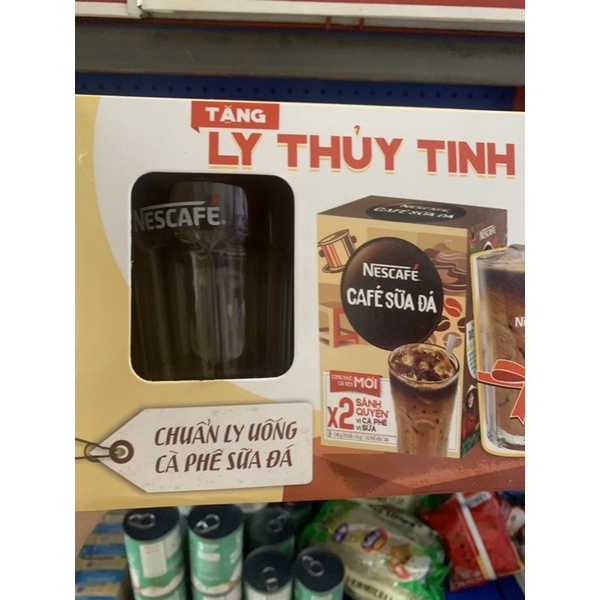 Cafe Nescafe sữa sánh quyện / Tặng ly thuỷ tinh 10g*24g | BigBuy360 - bigbuy360.vn