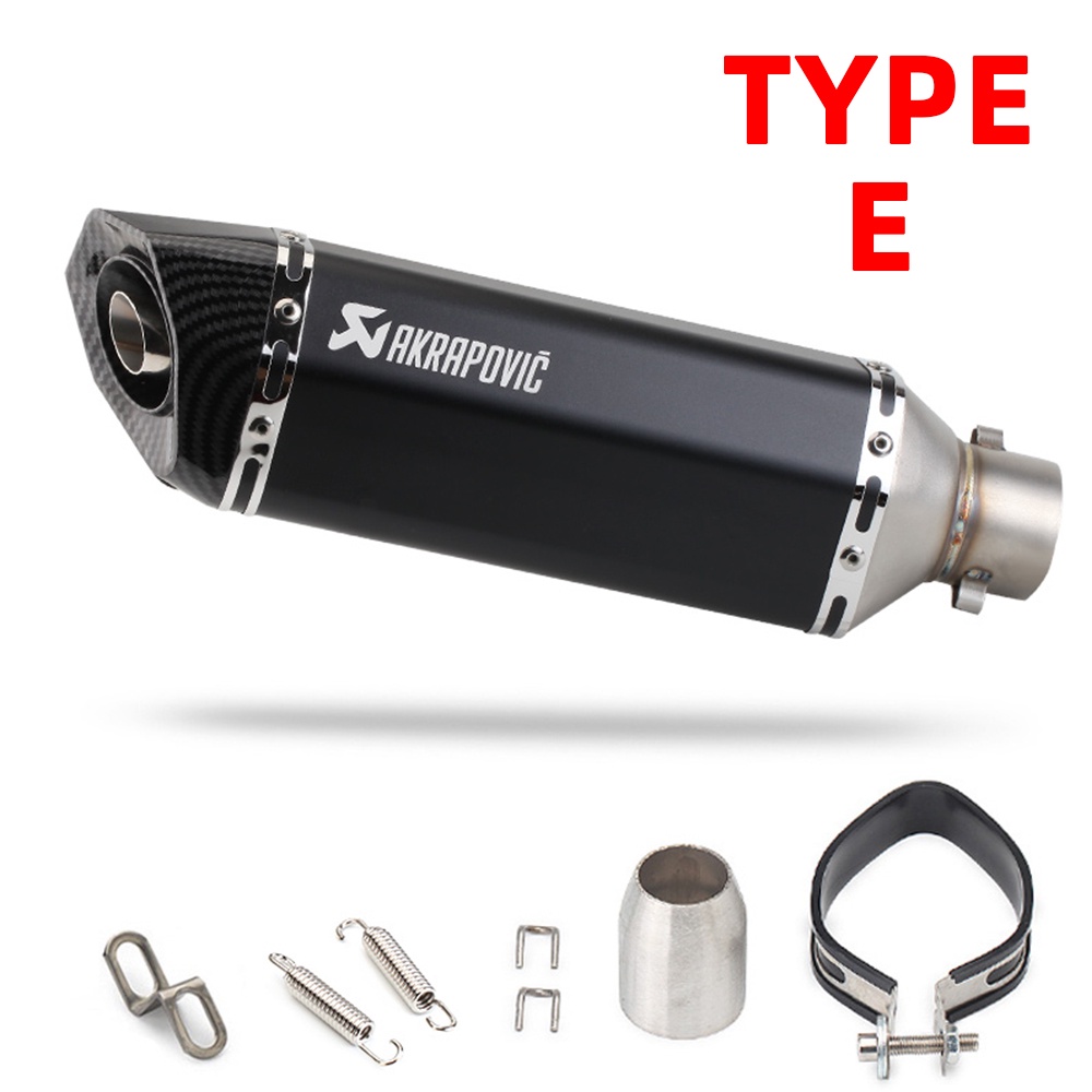 Lon Pô Akrapovic Lục Giác Bạc Và Full Carbon và titan 7 màu Đủ phụ kiện + Tiêu Pô