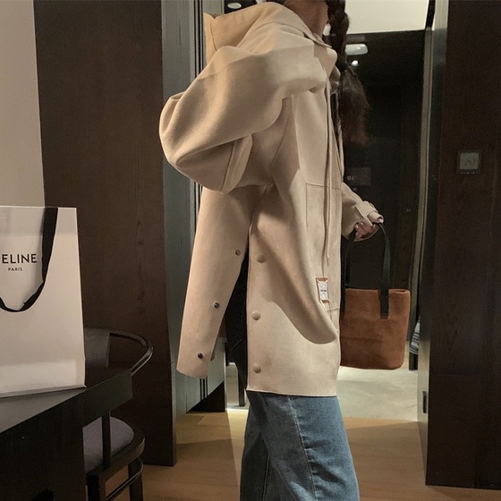 【ZHELIHANGFEI】Áo Hoodie Tay Dài oversize Thời Trang Trẻ Trung