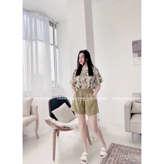 Quần sooc lụa trơn cạp chun to nhiều màu xinh - Quần shorts trơn cạp chun cá tính