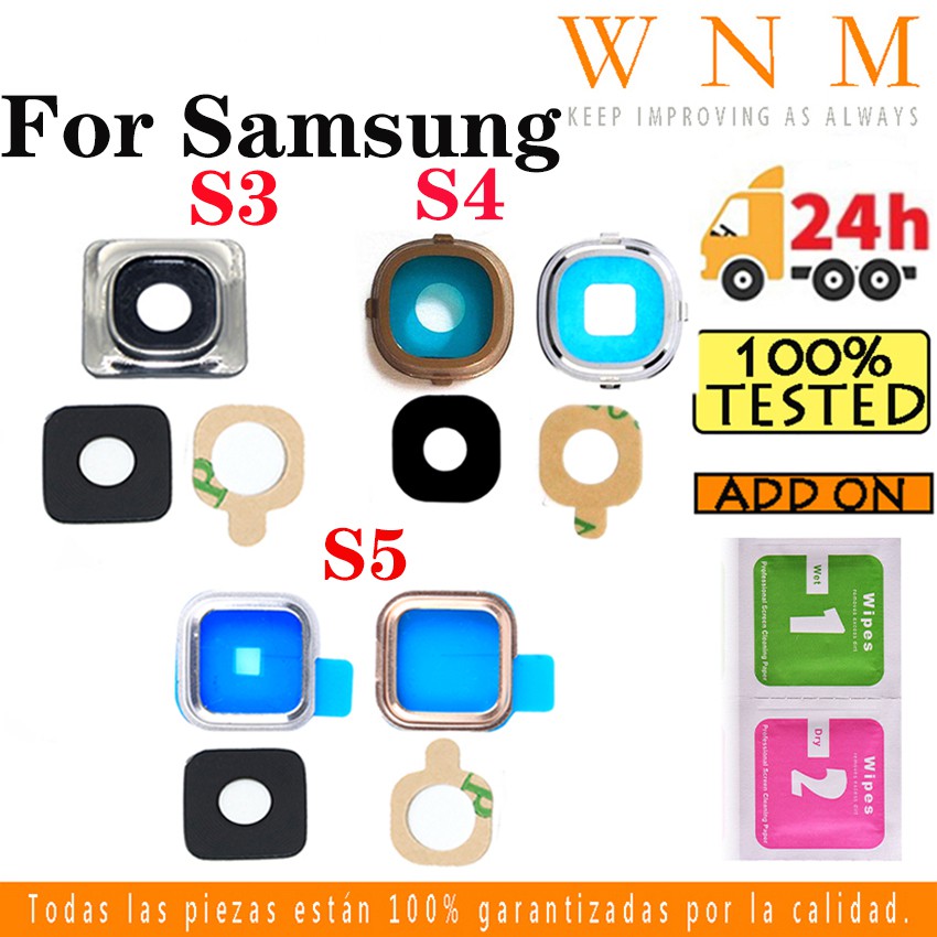 Mới Khung Kính Bảo Vệ Ống Kính Máy Ảnh Sau Cho Samsung Galaxy S3 I9300 S4 I9500 S5 G900