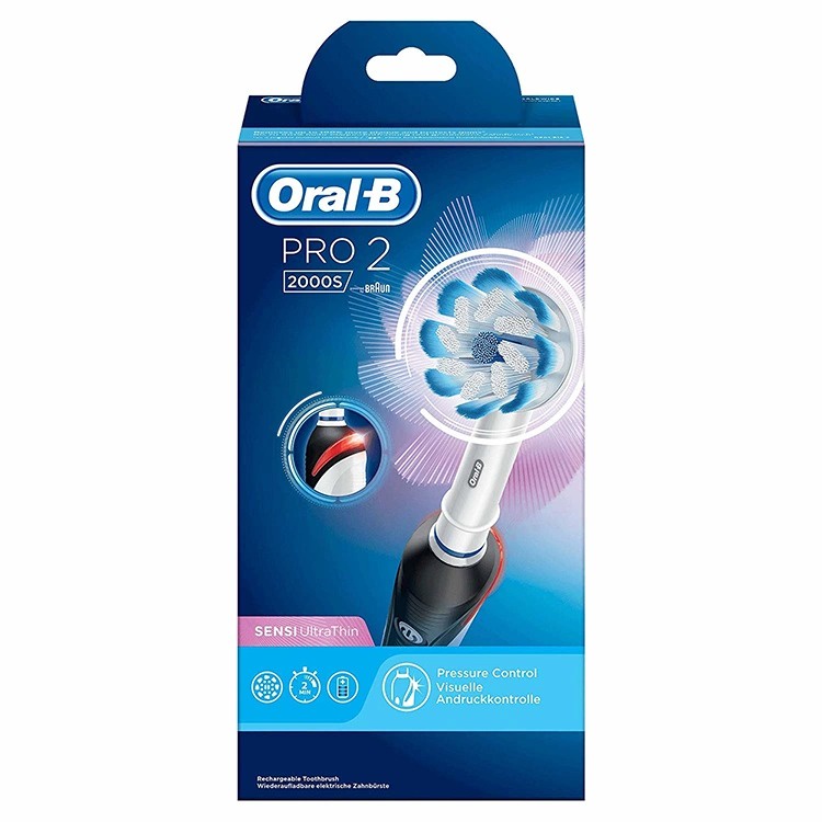 Bàn chải đánh răng điện Oral B Pro 2 2000S [HÀNG ĐỨC]