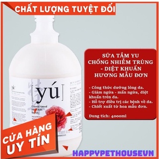 Sữa tắm cao cấp cho thú cưng chó mèo Yu 4L