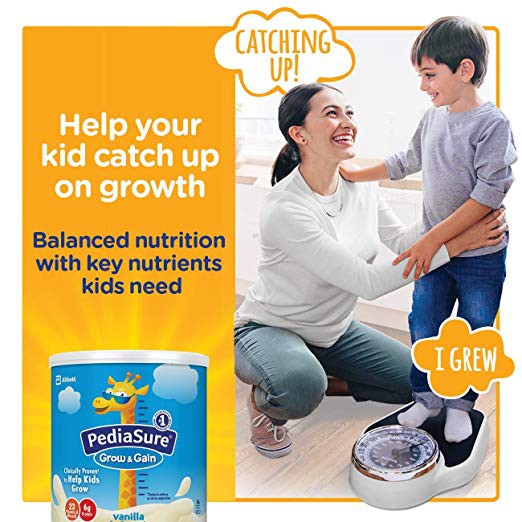 Sữa PediaSure Grow & Gain Vanilla 400g, HSD T4.2023