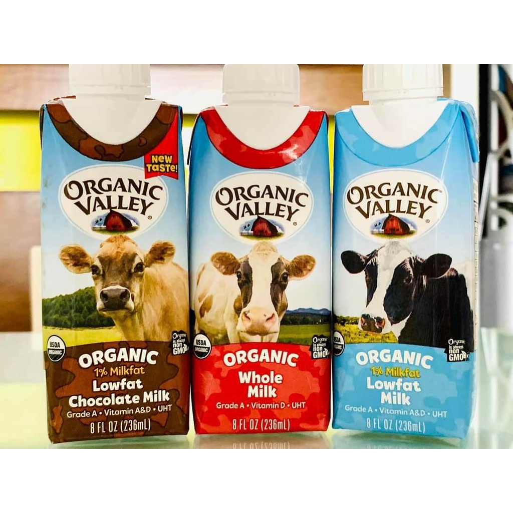 (Bán lẻ) Sữa hữu cơ Organic Valley 236ml