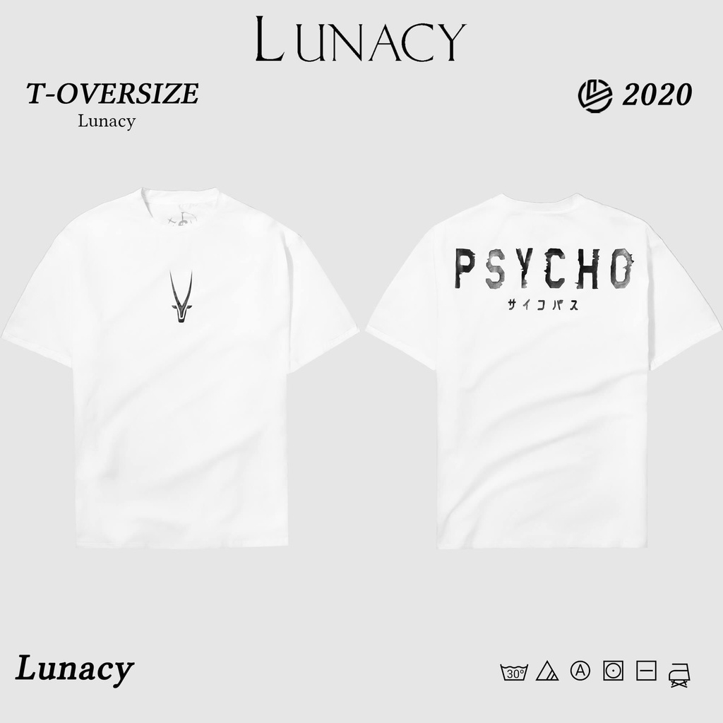 Áo Thun In hình Pyscho Decal Unisex Form Rộng Ullzang