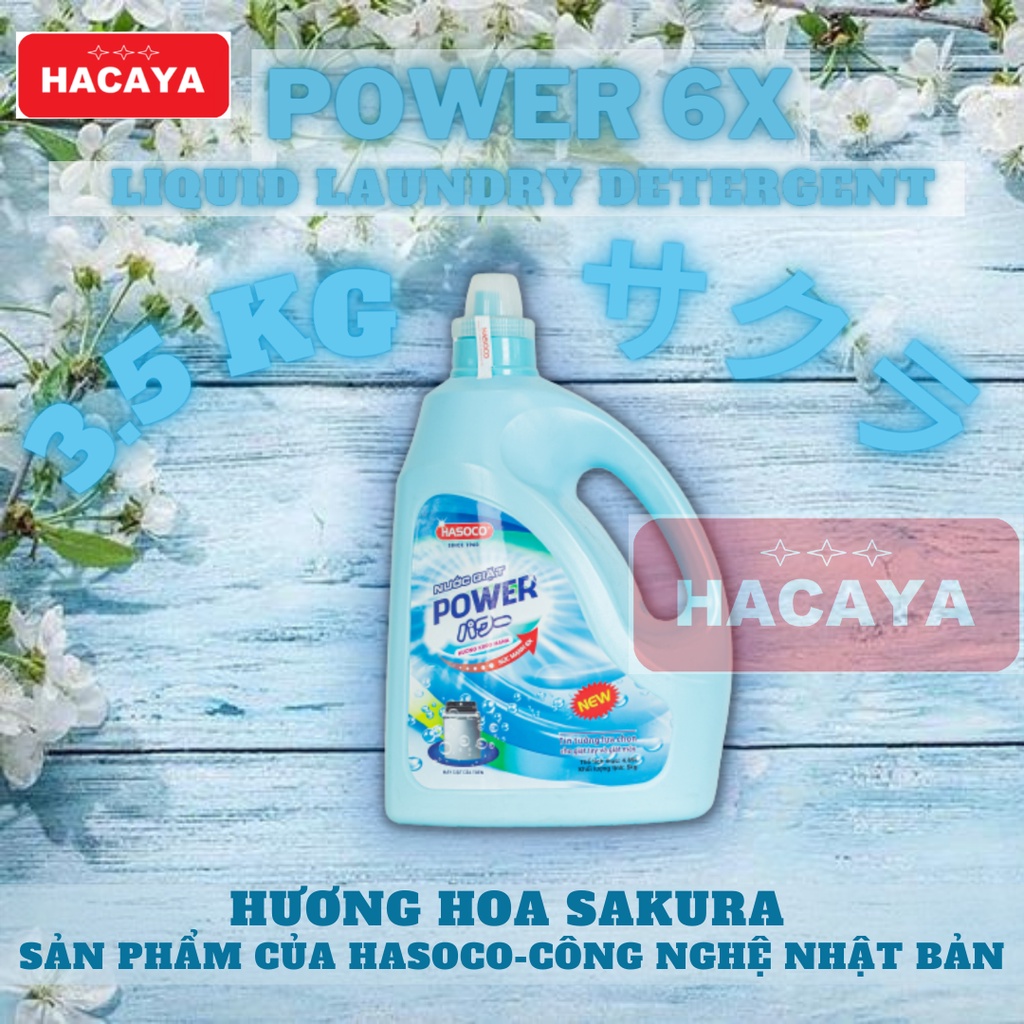 Nước giặt Power 3.5kg công nghệ Nhật Hasoco cửa đứng haso cửa trên