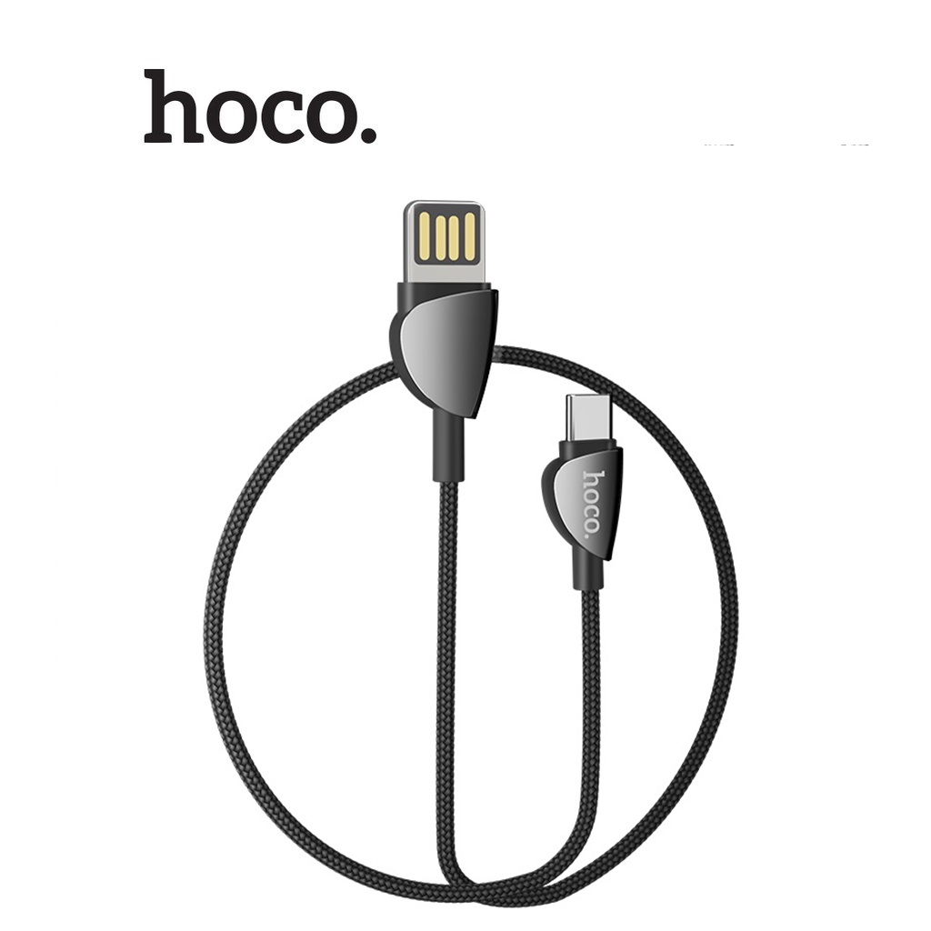 Cáp sạc 3A Hoco U62 Type-C vải dù siêu bền dài 1.2M cho Android