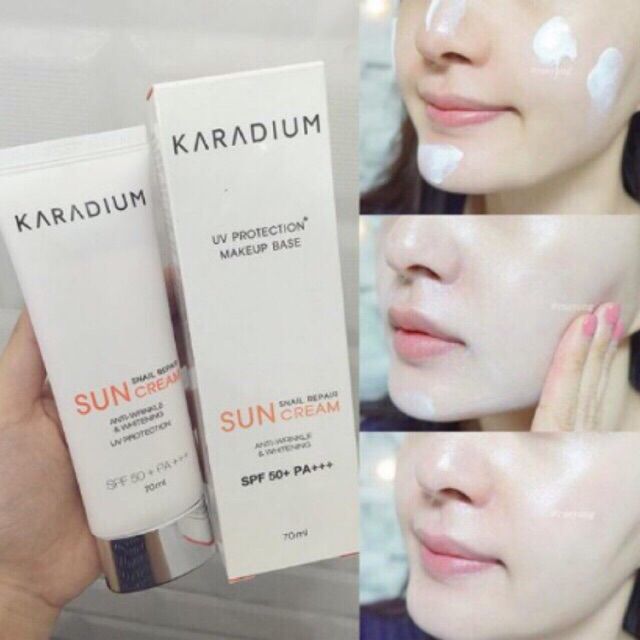 Kem Chống Nắng Karadium Snail Repair Sun Cream SPF 50+ PA+++