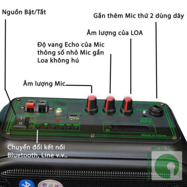 Loa kéo xách tay TEMEISHENG kiêm trợ giảng A6-4