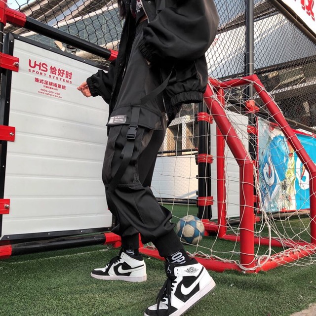 Quần jogger dù off white tem khoá túi hộp ( kèm ảnh thật) ulzzang quin2611