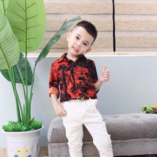 Áo sơ mi và quần kaki cho bé trai 9-22kg ( có bán áo lẻ )