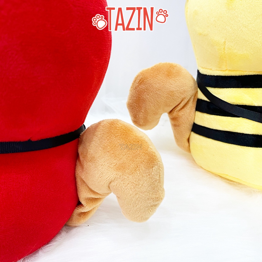 Gấu chó shiba cosplay, gấu bông chó shiba cosplay mini 25 cm cao cấp TAZIN