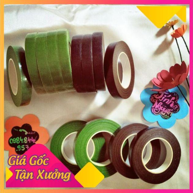 Băng dính quấn cành, băng keo sáp màu nâu, xanh - MỘC XINH