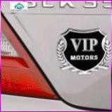 Lô gô VIP Motor Gắn Xe Ô Tô 1 (Trắng) 206277-1 [SKM]