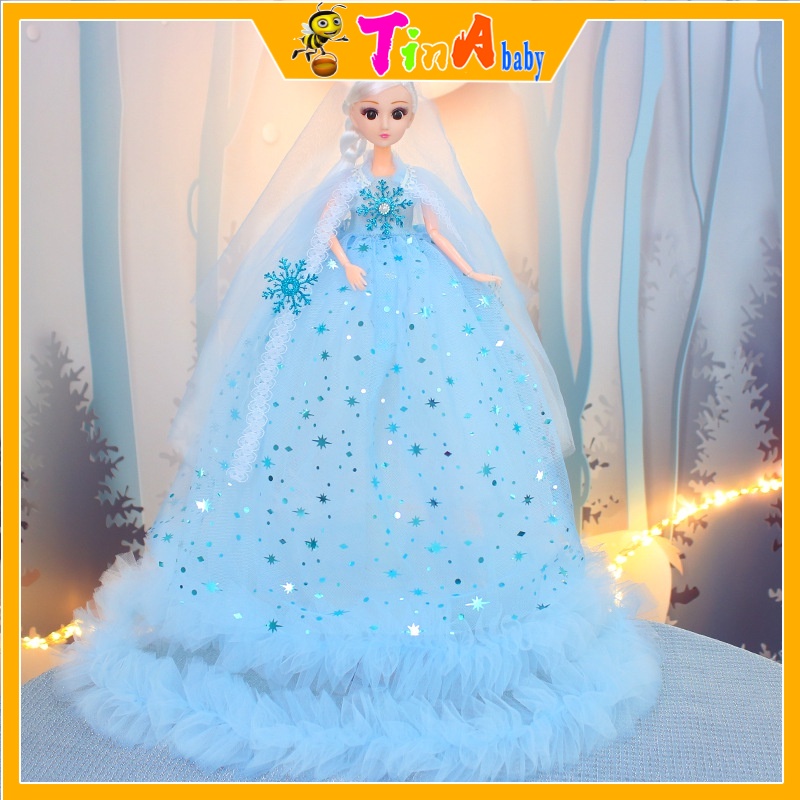 Búp bê barbie Elsa 30cm có khớp đồ chơi công chúa cho bé gái giá giá tốt E871