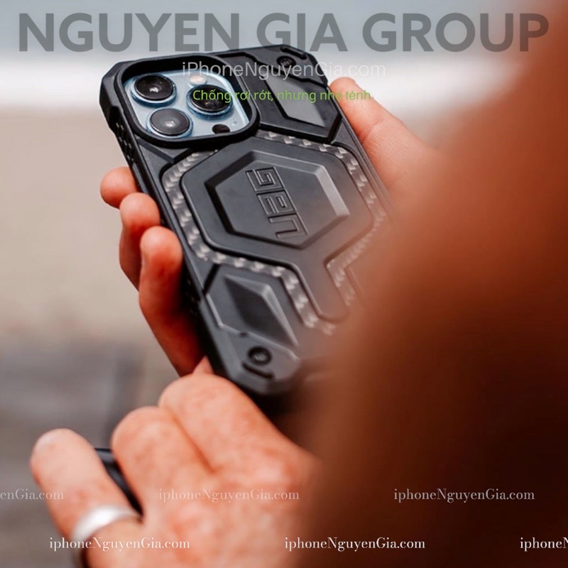 ỐP LƯNG UAG MONARCH PRO Kevlar with MAGSAFE CHO IPHONE 14 PRO MAX tại nguyễn gia group Cao Đạt Q5: