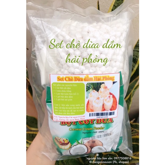 COMBO SET CHÈ DỪA DẦM 20 BÁT