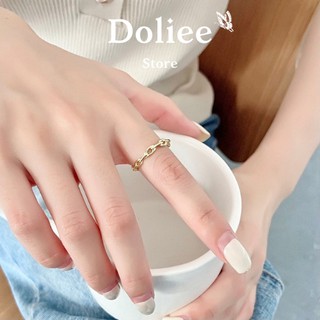 Nhẫn nữ thiết kế mắt xích độc đáo cá tính phong cách Hàn Quốc - N04