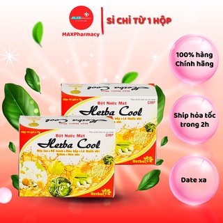 COMBO Bột Nước Mát HERBA COOL Mía lao (hộp 10 gói) - Maxpharmacy