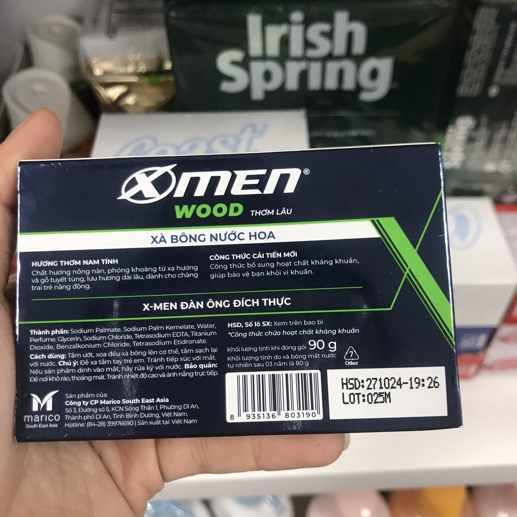 Xà bông cục X men - sà bông tắm nam Xmen 90g