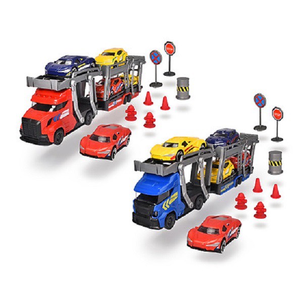 Đồ chơi bé trai TINITOY xe kéo kèm 5 ô tô City Transporter set 203745012