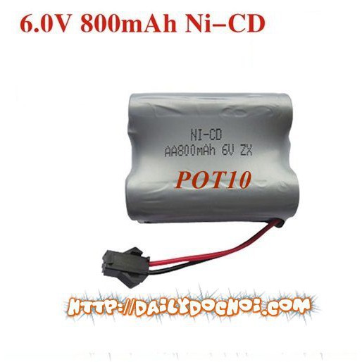 Pin sạc 6v dung lượng 800mah dành cho ô tô điều khiển