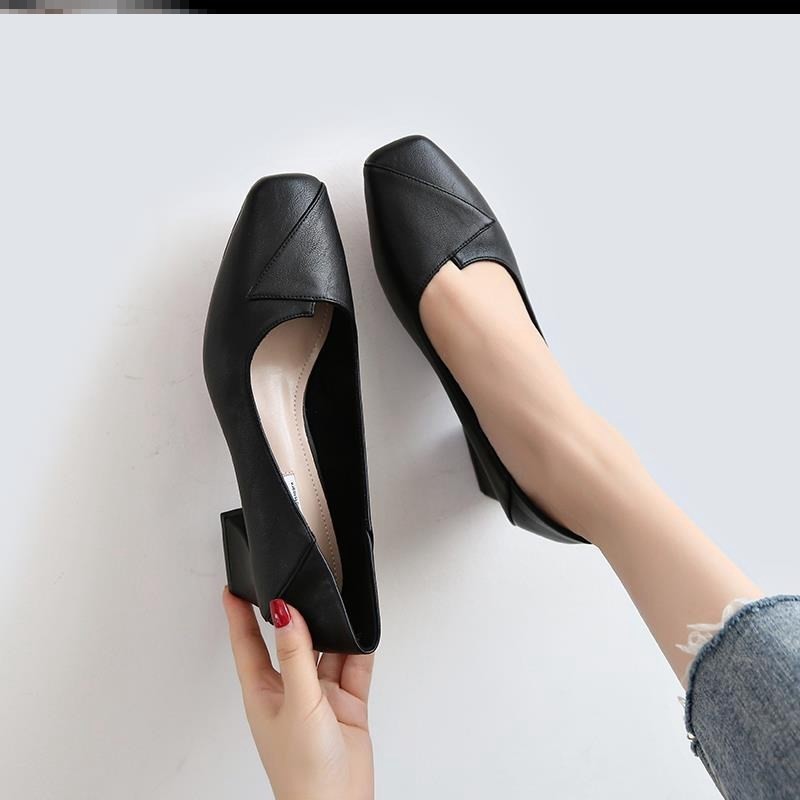 Giày Búp Bê Da Mềm Gót Vuông Thời Trang Cho Nữ | BigBuy360 - bigbuy360.vn