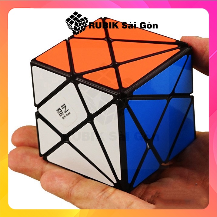 Rubik biến thể Qiyi Axis Cube rubic ma thuật biến dạng kiểu dáng đẹp khó nâng cao xoay mượt trơn giá rẻ