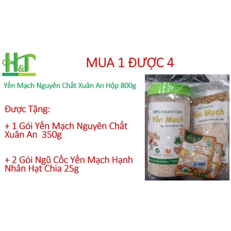 Yến Mạch Xuân An hủ 800g( có hàng tặng)