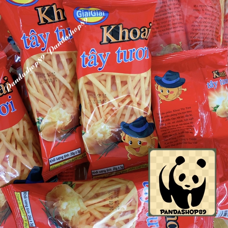 Snack khoai tây tươi chiên giòn giai giai ( gói 20g)