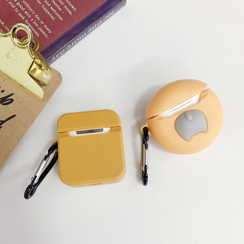 Bao Case Cho Airpods 1/ Airpods 2 Hình Bánh Donut và Sandwich Mèo.