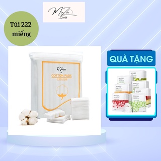 Bông tẩy trang 3 lớp Cotton Pads, túi 222 miếng, tẩy trang siêu sach, siêu tiện lợi, mềm mịn không gây kích ứng cho da