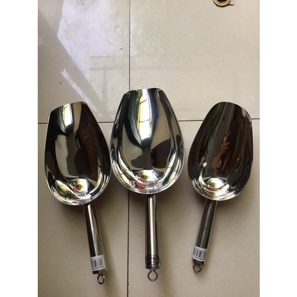 Xúc đá inox đủ cỡ, xẻng xúc đá bằng inox loại đẹp