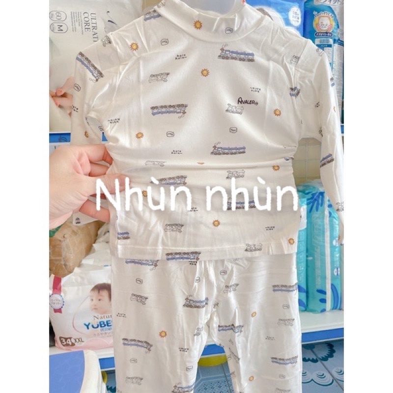 {Hà Nam/ Avaler} Bộ quần áo cổ 3cm/3 phân Avaler size 6-9m đến 3-4y