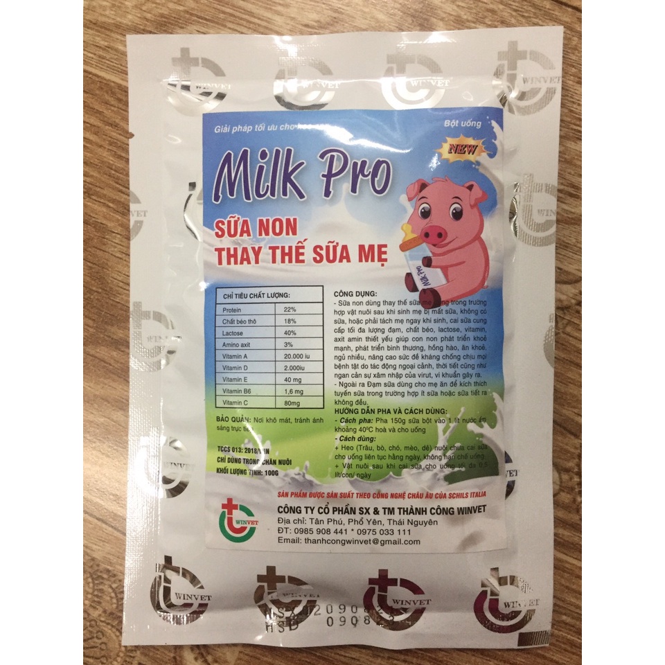 100 g SỮA NON thay thế sữa mẹ cho chó, mèo, lợn, chó,..