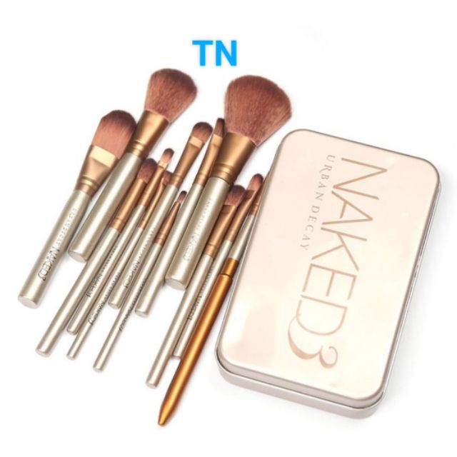 BỘ CỌ TRANG ĐIỂM NAKED3 (12 cây)