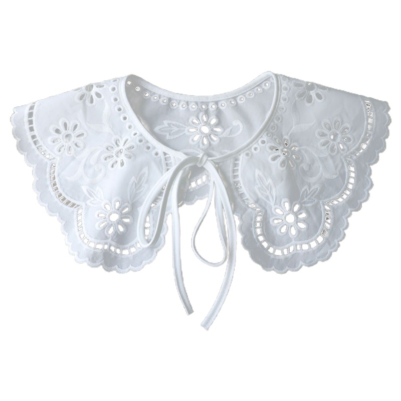 Cổ Áo Giả Thêu Hoa Phong Cách Pháp Thời Trang Cho Nữ