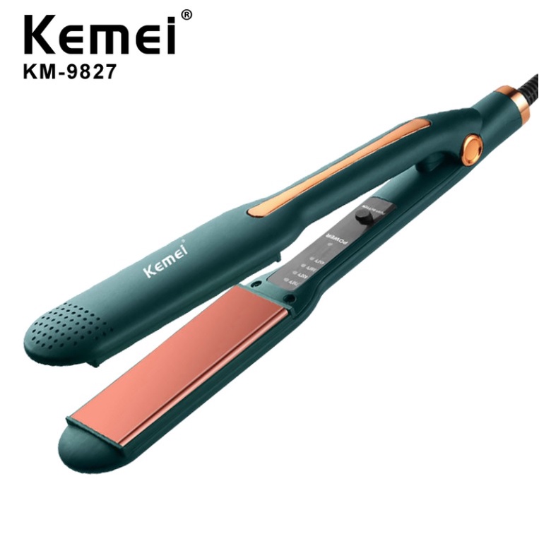 Máy Duỗi Tóc Chuyên Nghiêp Điều Chỉnh Nhiệt Độ Kemei Km 9827 New Model