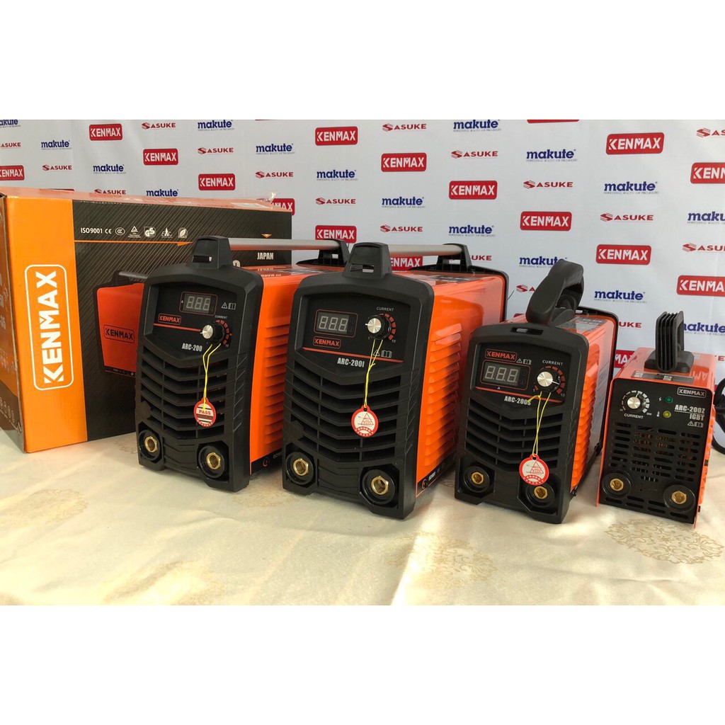 Máy hàn điện tử KENMAX ARC-200 - Công nghệ IGBT, Dải dòng 20-200A, Kích thước 430x240x355mm