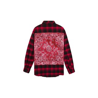 Áo Sơ Mi Flannel Khăn Badana Sọc Đỏ
